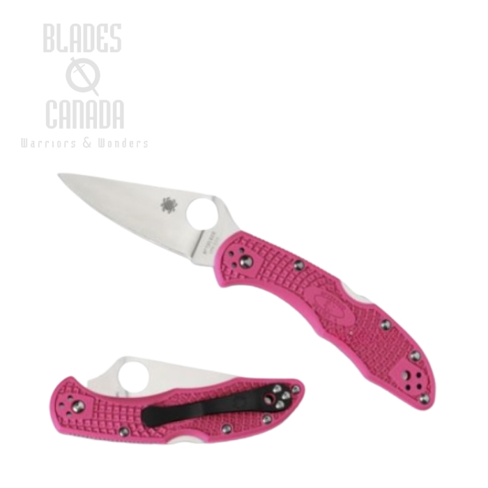 Spyderco Delica 4 Folding Knife, CPM S30V, FRN Pink, C11FPPNS30V