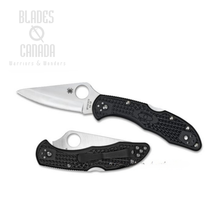 Spyderco Delica 4 Folding Knife, VG10, FRN Black, C11PBK