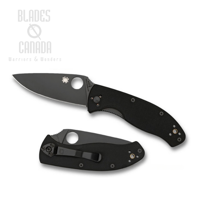 Spyderco Tenacious Folding Knife, G10 Black, C122GBBKP