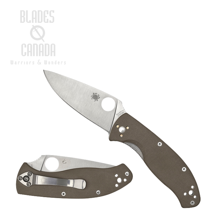 Spyderco Tenacious Folding Knife, CPM M4, G10 Brown, C122GPNM4