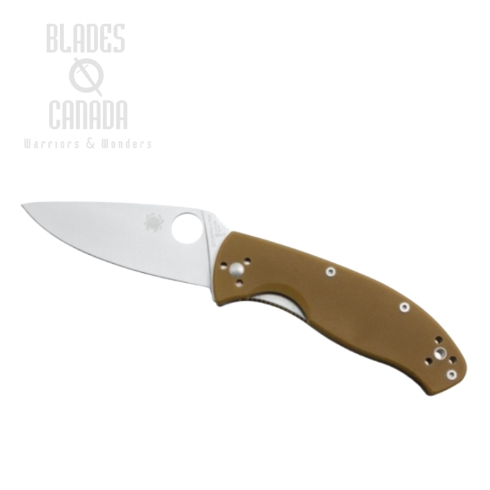 Spyderco Tenacious Folding Knife, G10 Brown, C122GPBN