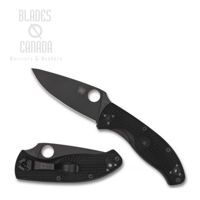 Spyderco Tenacious Folding Knife, FRN Black, C122PBBK