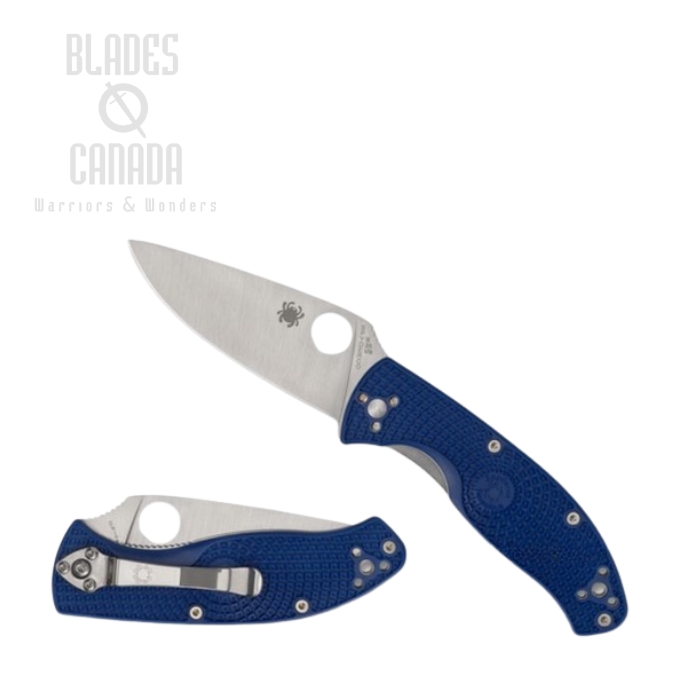 Spyderco Tenacious Folding Knife, CPM S35VN, FRN Blue, C122PBL