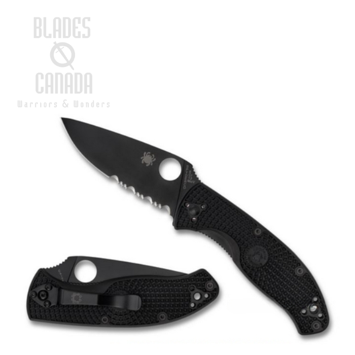 Spyderco Tenacious Folding Knife, FRN Black, C122PSBBK