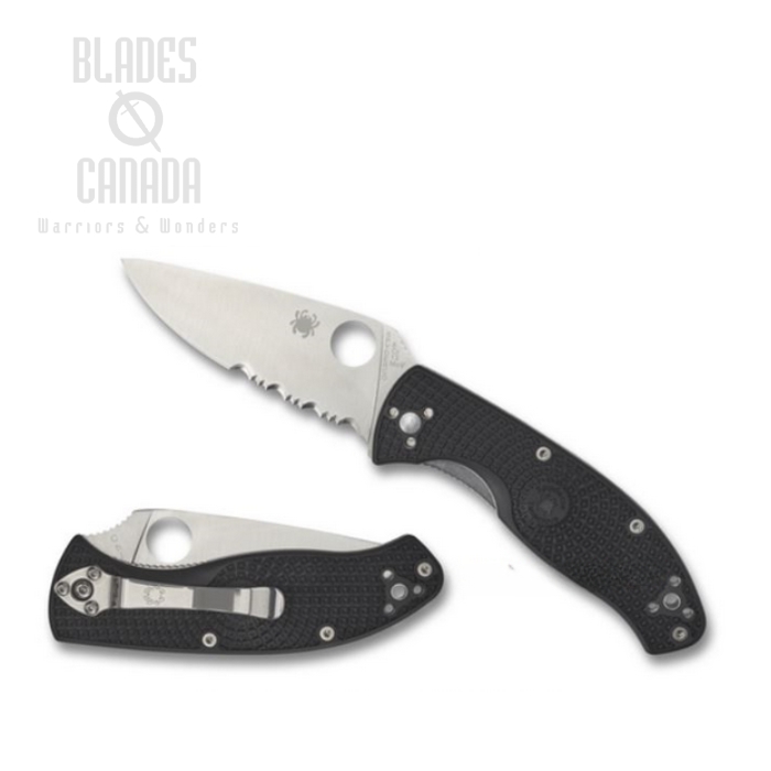 Spyderco Tenacious Folding Knife, FRN Black, C122PSBK