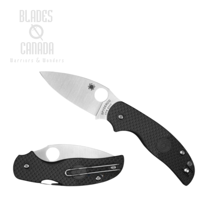 Spyderco Sage 5 Compression Lock Folding Knife, S30V, FRN Black, C123PBK