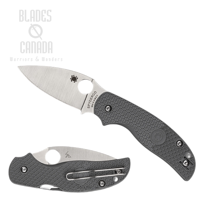 Spyderco Sage 5 Lightweight Folding Knife, Maxamet, FRN Grey, C123PGY