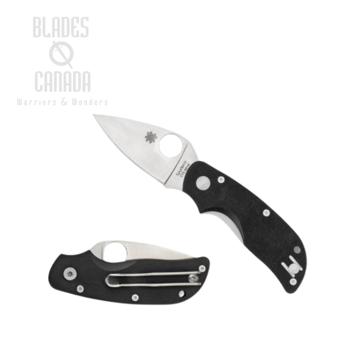 Spyderco Cat Folding Knife, CTS BD1, G10 Black, C129GP2
