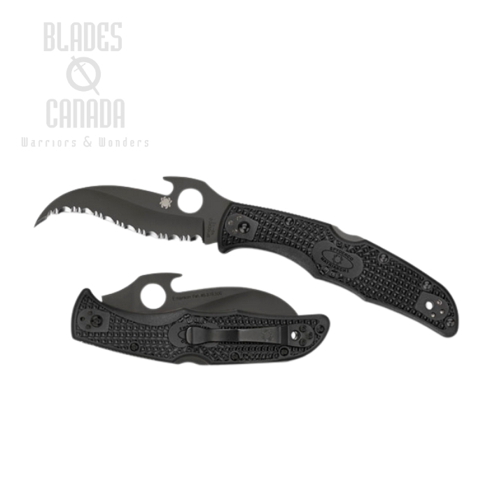 Spyderco Matriarch 2 Folding Knife, VG10, FRN Black, "Wave" Opening, C12SBBK2W