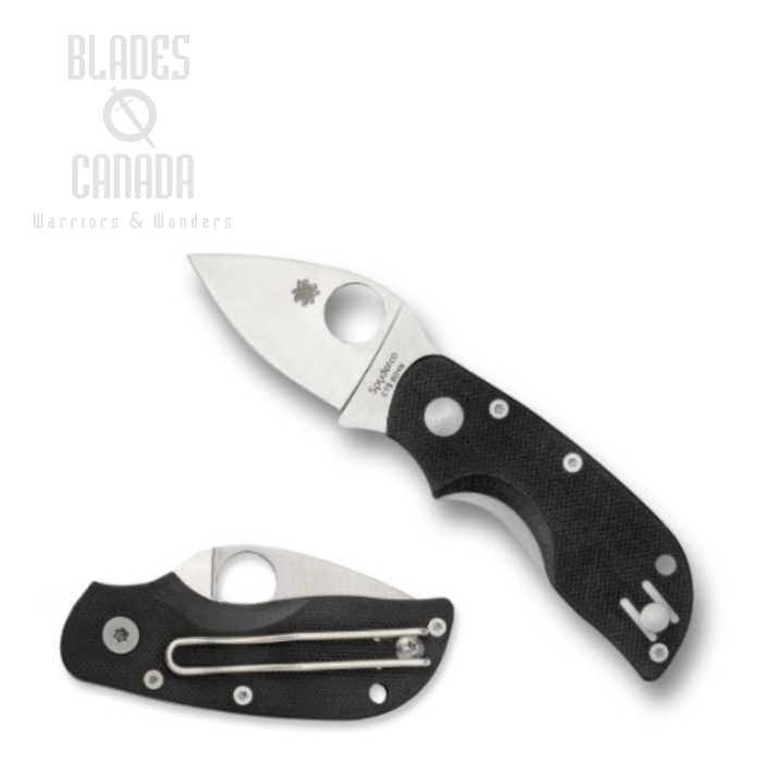 Spyderco Chicago Folding Knife, CTS-BD1, G10 Black, C130GP