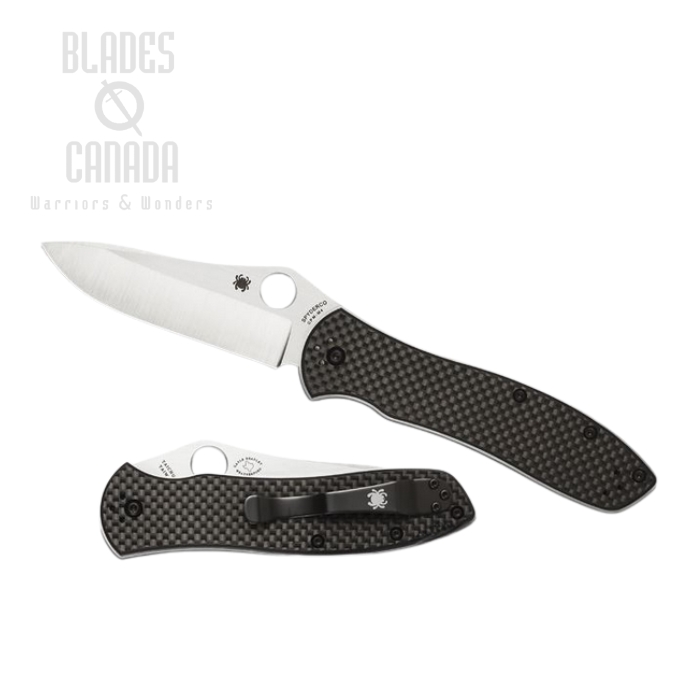 Spyderco Gayle Bradley Folding Knife, CPM-M4, Carbon Fiber, C134CFP2
