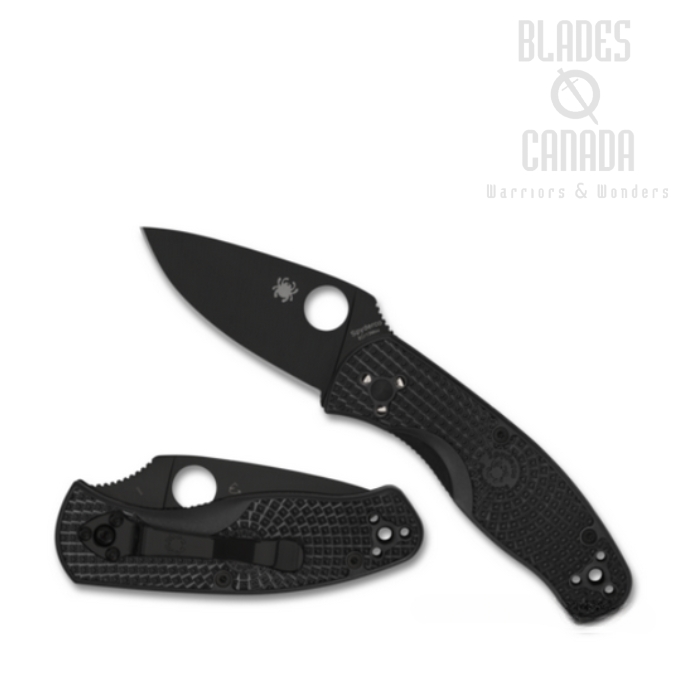 Spyderco Persistence Lightweight Folding Knife, Black Blade, FRN Black, C136PBBK