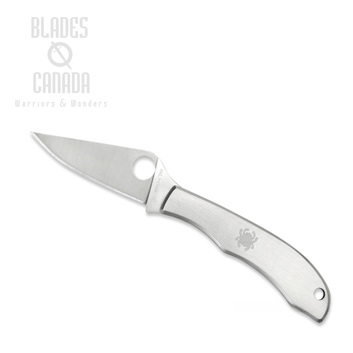 Spyderco HoneyBee Slipjoint Folding Knife, Stainless Handle, C137P