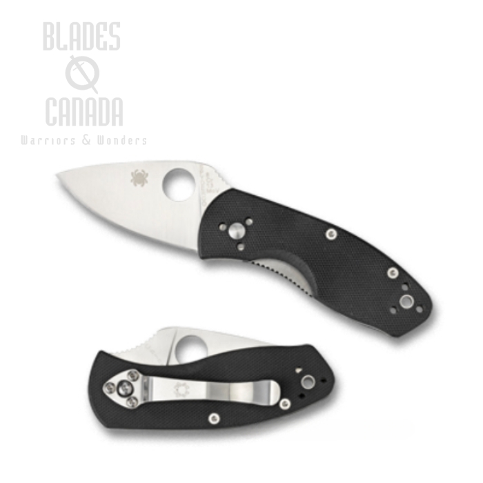 Spyderco Ambitious Folding Knife, G10 Black, C148GP