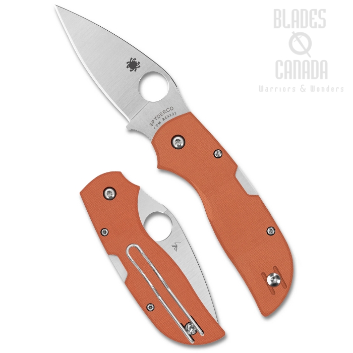 (Coming Soon) Spyderco Chaparral Back Lock Folding Knife, CPM REX121 Stainless, G10 Burnt Orange, C152GPBOR