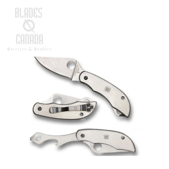 Spyderco Clipitool w/Screwdriver/Opener, Stainless Handle, C175