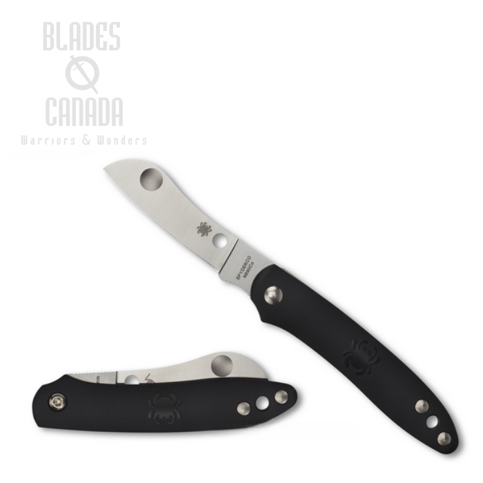 Spyderco Roadie Folding Knife, N690Co, FRN Black, C189PBK