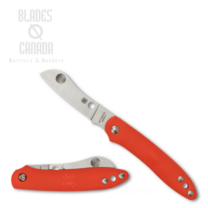 Spyderco Rodie Folding Knife, N690Co, FRN Orange, C189POR
