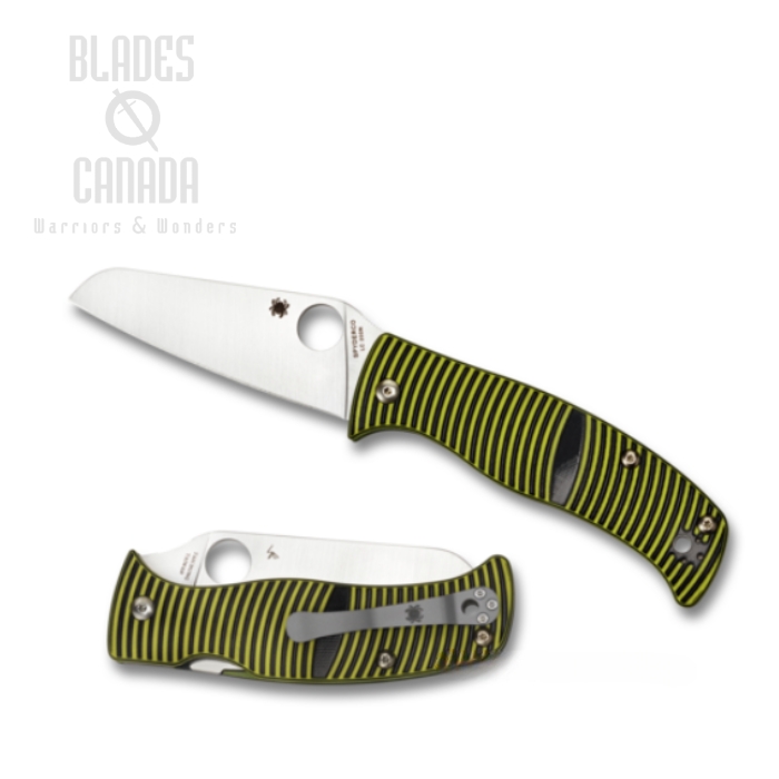 Spyderco Caribbean Compression Lock Folding Knife, LC200N, G10, C217GPSF
