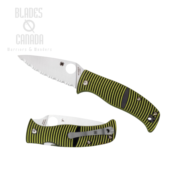 Spyderco Caribbean Compression Lock Folding Knife, LC200N Steel, G10, C217GS