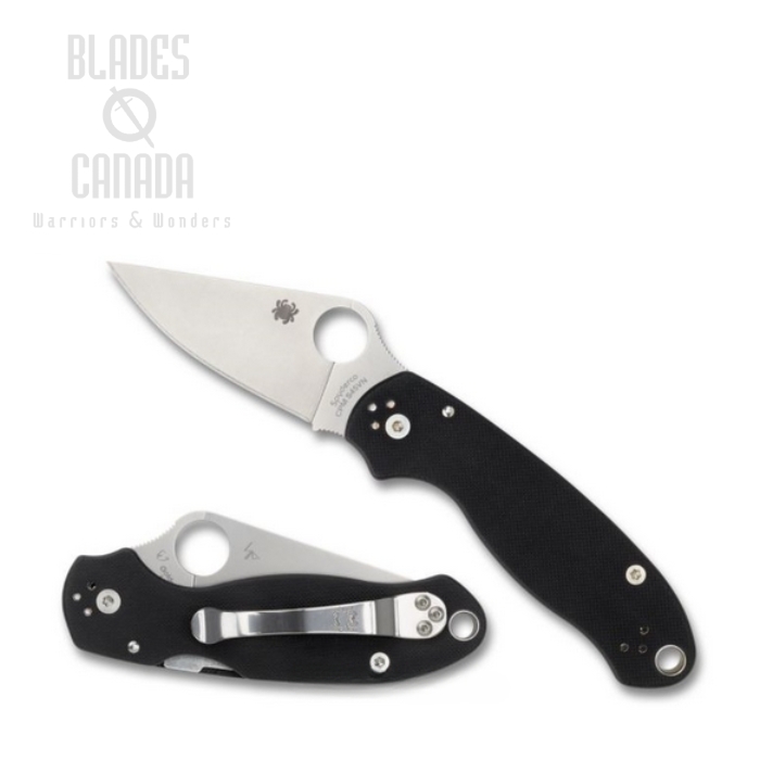 Spyderco Para 3 Folding Knife, S45VN, G10 Black, C223GP