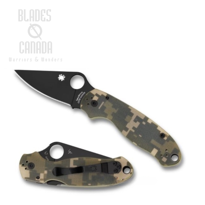 Spyderco Para 3 Compression Lock Folding Knife, S45VN, G10 Digi Camo, C223GPCMOBK