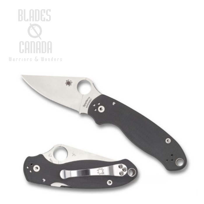 Spyderco Para 3 Compression Lock Folding Knife, Maxamet Steel, G10 Grey, C223GPDGY
