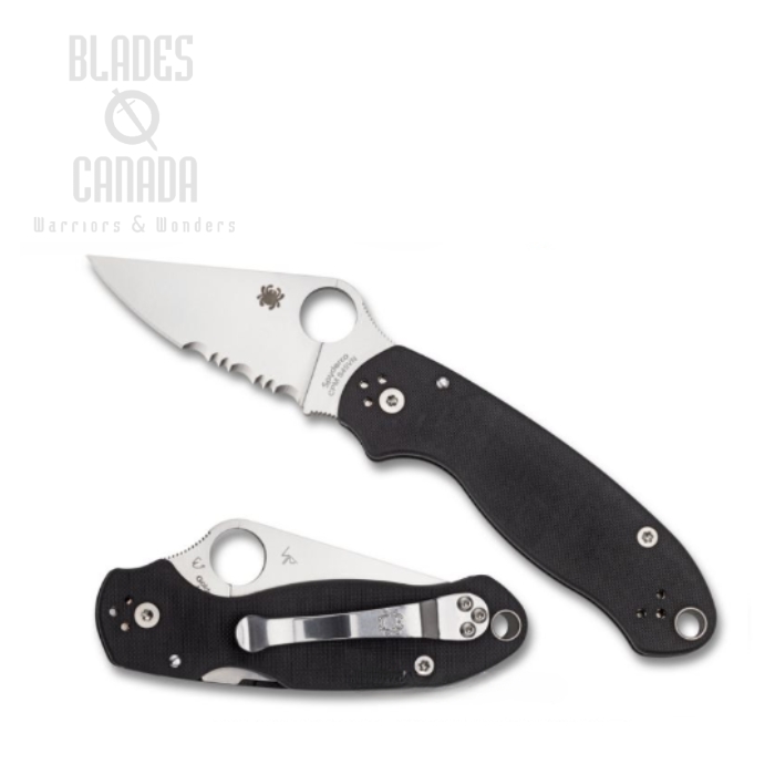 Spyderco Para 3 Compression Lock Folding Knife, CPM S45VN, G10 Black, C223GPS