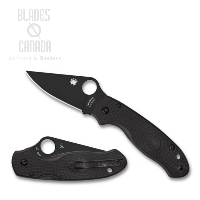 Spyderco Para 3 Compression Lock Folding Knife, CTS BD1N, FRN Black, C223PBBK