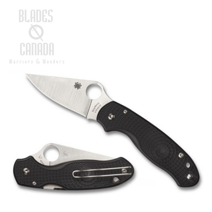Spyderco Para 3 Compression Lock Folding Knife, CTS BD1N, FRN Black, C223PBK