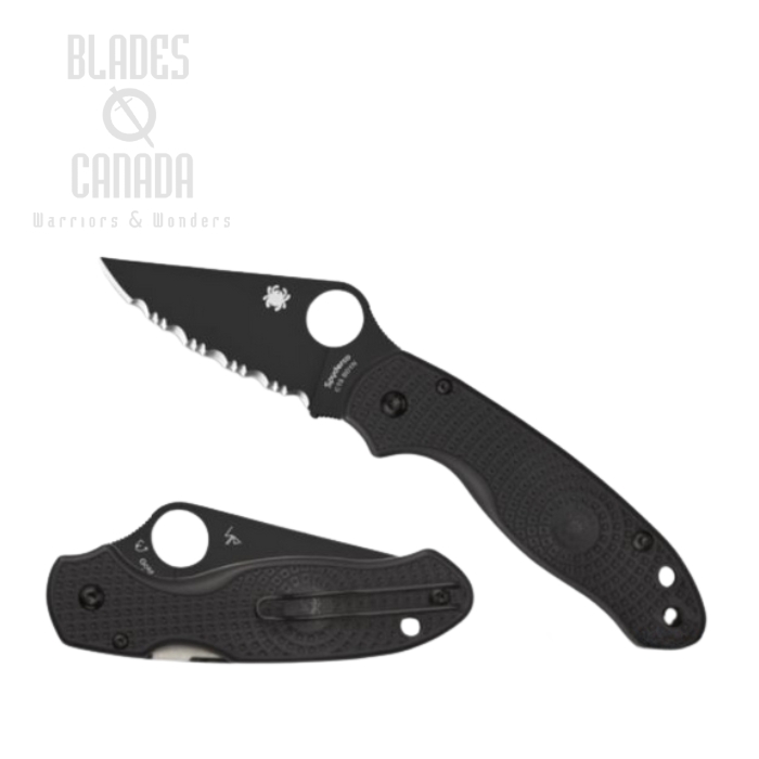 Spyderco Para 3 Compression Lock Folding Knife, CTS-BD1N, FRN Black, C223SBBK