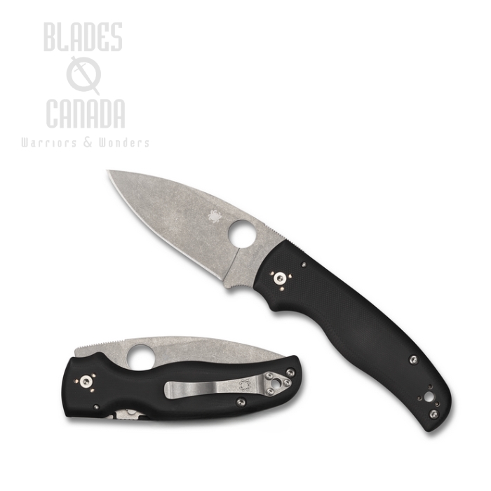 Spyderco Shaman Compression Lock Folding Knife, S30V, G10 Black, C229GP