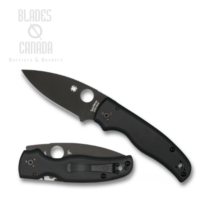 Spyderco Shaman Compression Lock Folding Knife, CPM S30V, G10 Black, C229GPBK
