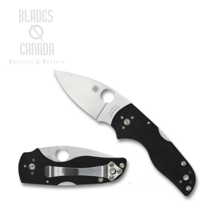 Spyderco Lil' Native Folding Knife, S30V, G10 Black, C230MBGP