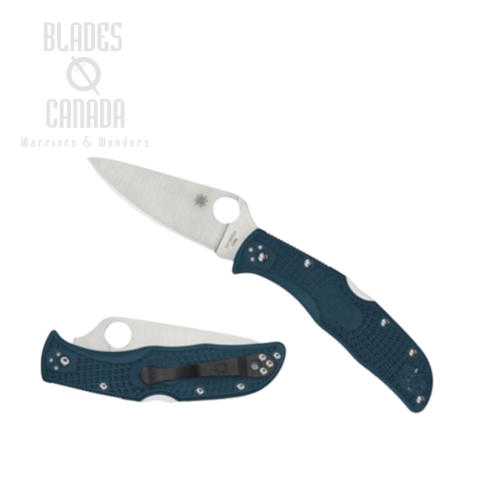 Spyderco Endela Folding Knife, K390, FRN Blue, C243FPK390