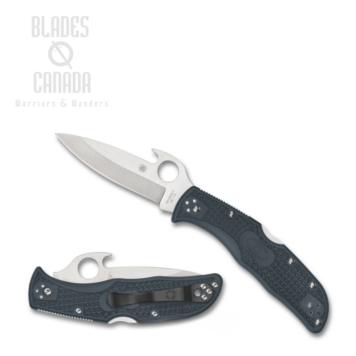 Spyderco Endela Folding Knife, VG10, FRN Blue, "Wave" Opening, C243PGYW
