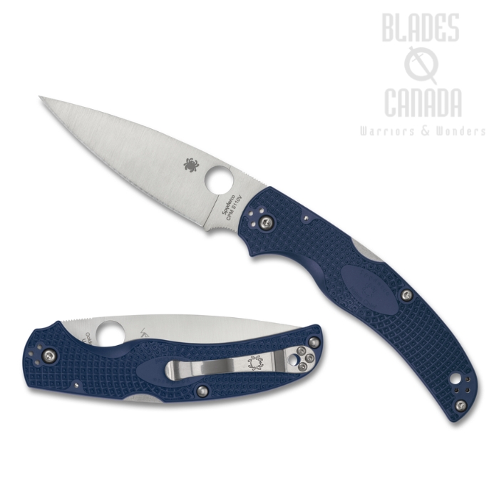 Spyderco Native Chief Lightweight Folding Knife, CPM 110V, FRN Dark Blue, C244PDBL