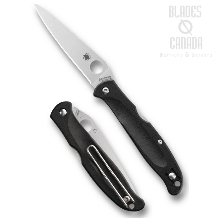(Coming Soon) Spyderco Charisma Back Lock Folding Knife, CTS BD1N Stainless, G10 Black, C259PBK