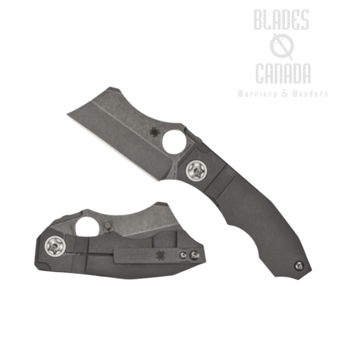 Spyderco Stovepipe Framelock Folding Knife, CPM 20CV, Titanium, C260TIP