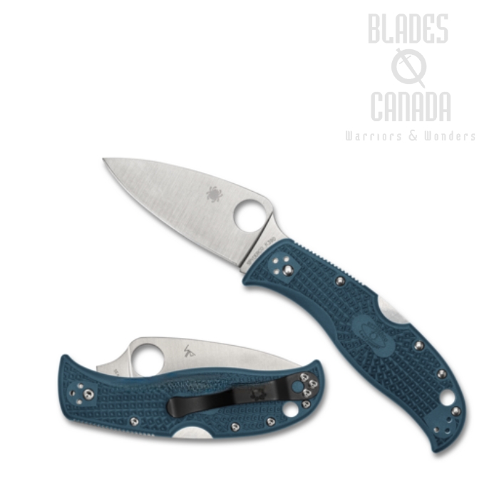Spyderco Leafjumper Lightweight Folding Knife, K390, FRN Blue, 262PBLK390