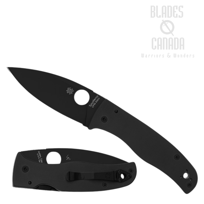 Spyderco Bodacious Folding Knife, CPM S30V Black, G10 Black, C263GPBK