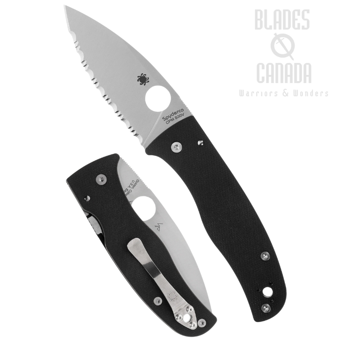 Spyderco Bodacious Folding Knife, CPM S30V Serrated, G10 Black, C263GS Spyderco Bodacious Folding Knife, CPM S30V Serrated, G10 Black, C263GS