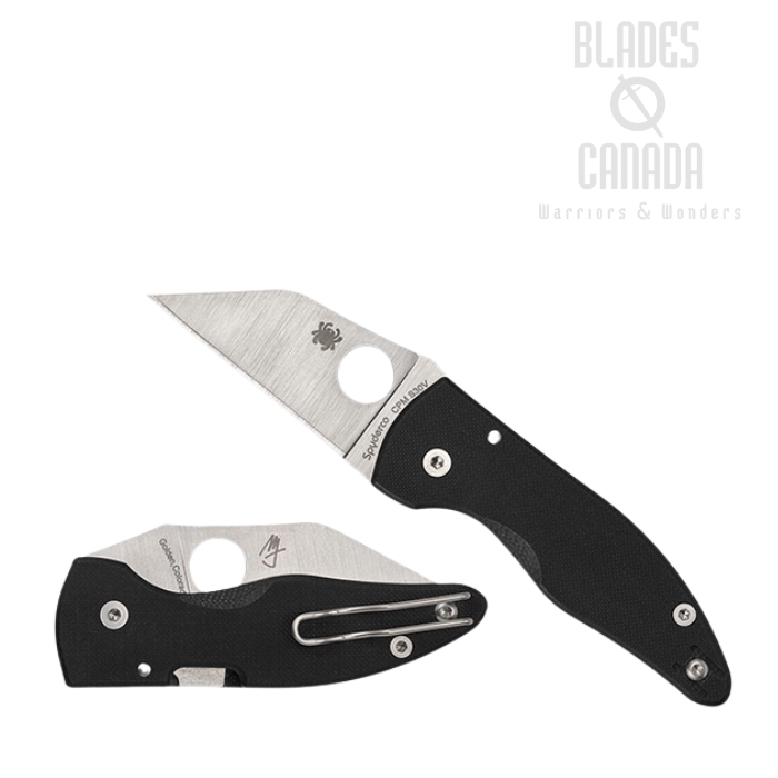 Spyderco MicroJimbo Folding Knife, CPM S30V, G10 Black, C264GP