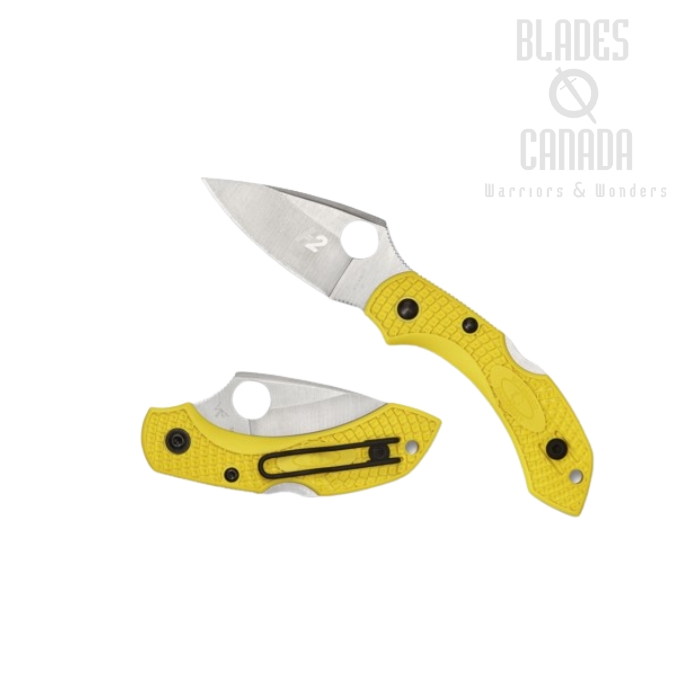 Spyderco Dragonfly 2 Salt Folding Knife, H2 Steel, FRN Yellow, C28PYL2