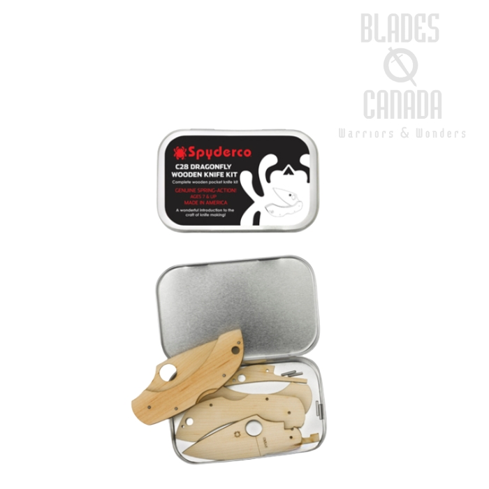 Spyderco Dragonfly Knife, Wooden Kit, WDKIT1