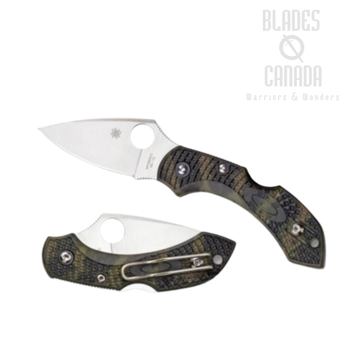 Spyderco Dragonfly 2 Folding Knife, VG10, FRN Zome Green, C28ZFGR2