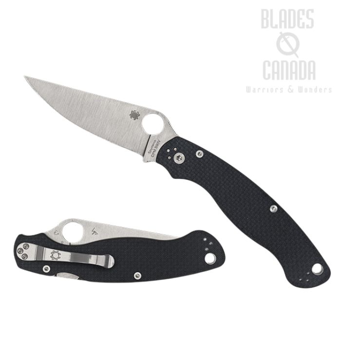 Spyderco Military 2 Folding Knife, SPRINT RUN, CPM S90V, Carbon Fiber, C36CFP2