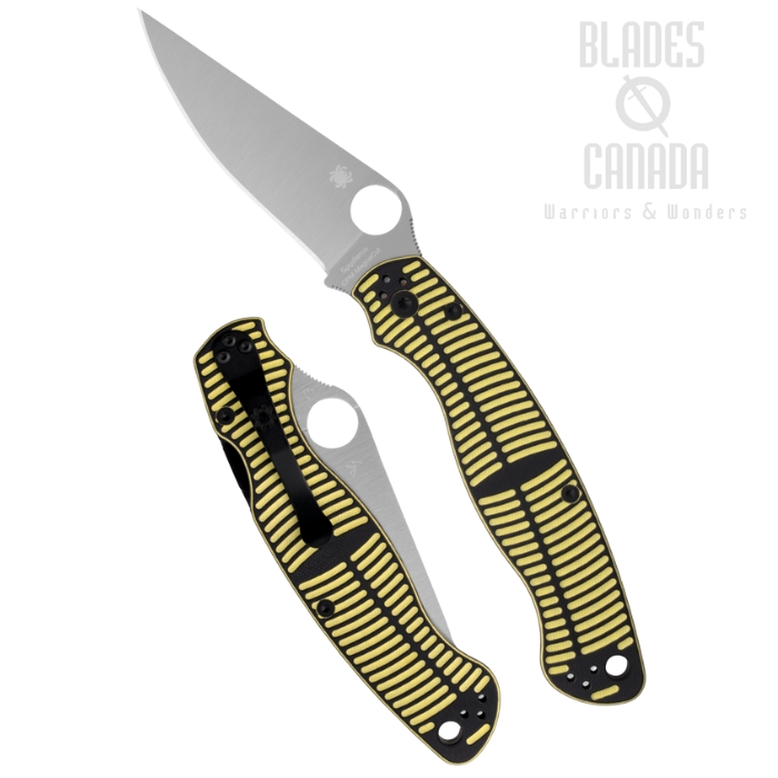 (Coming Soon) Spyderco Military 2 Salt Compression Lock Folding Knife, CPM MagnaCut, G10 Yellow/Black, C36GBKYLMCP2