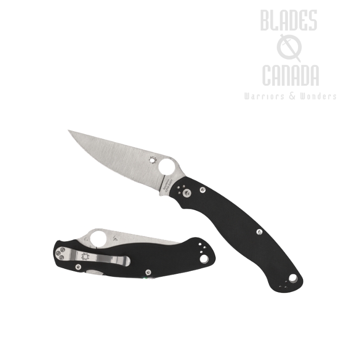 Spyderco Military 2 Compression Lock Folding Knife, CPM S30V, G10 Black, C36GP2