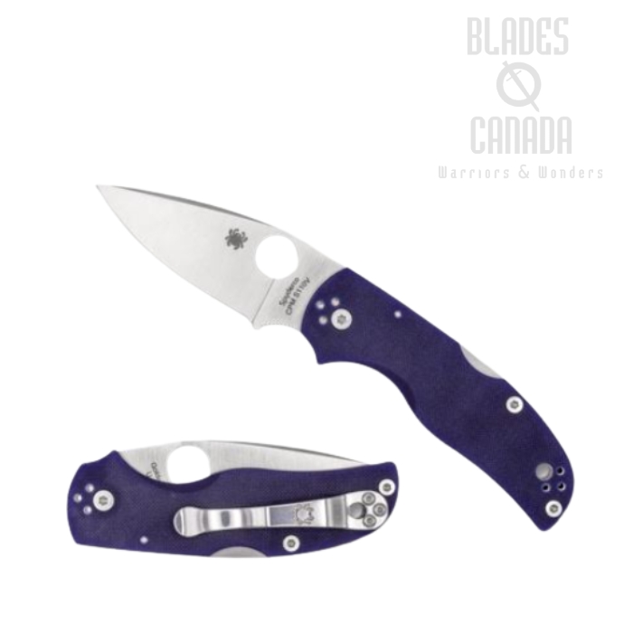 Spyderco Native 5 Folding Knife, CPM-S110V, G10 Dark Blue Purple, C41GPDBL5